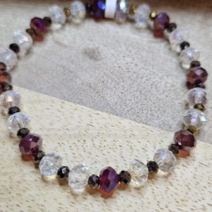 Armband mit Weiß/Roten Perlen