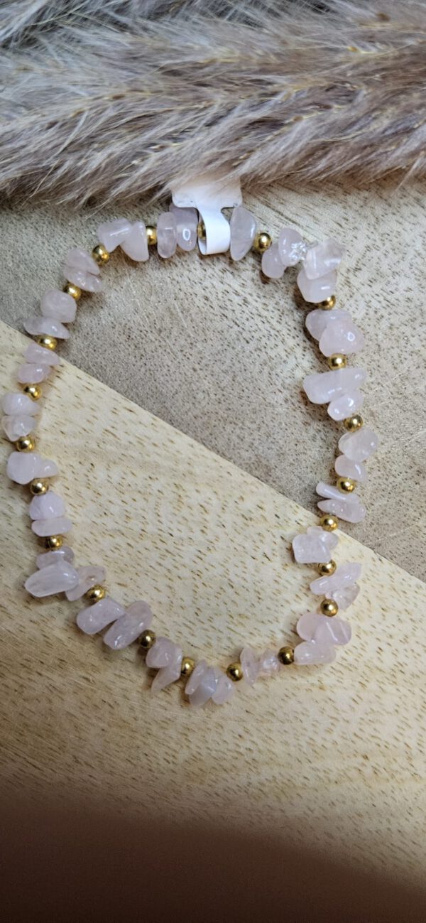 Rosenquarz Armband – Bild 2