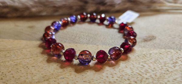 Lila-Rotes Armband