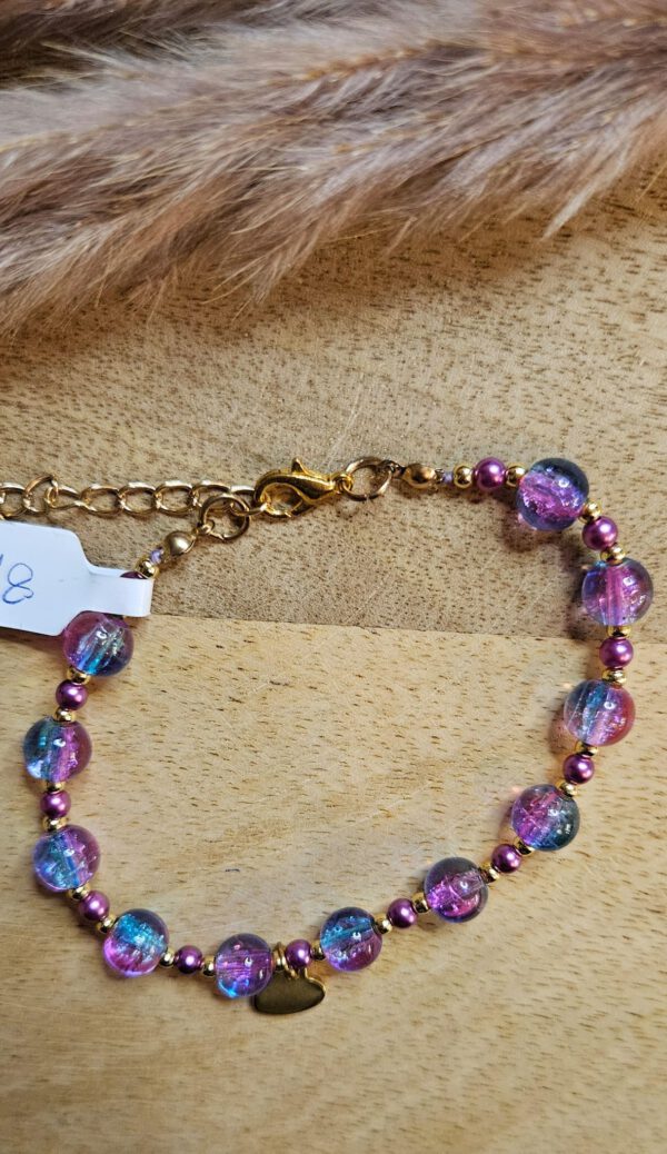 Lila-blaues Armband – Bild 2