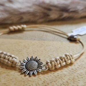 Beige mit Sonnenblume
