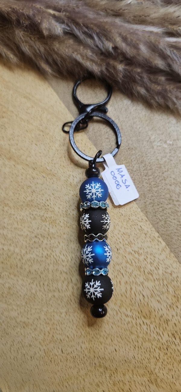 Blau mit Schneeflocken – Bild 2