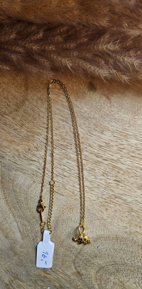 Kette mit Elefanten Anhänger – Bild 2