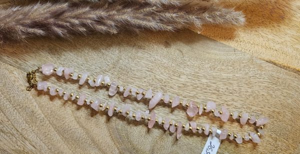 Kette mit Rosenquarz – Bild 2