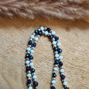 Kette mit Facettierten Glas Perlen