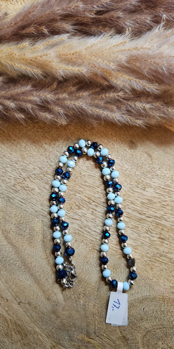 Kette mit Facettierten Glas Perlen