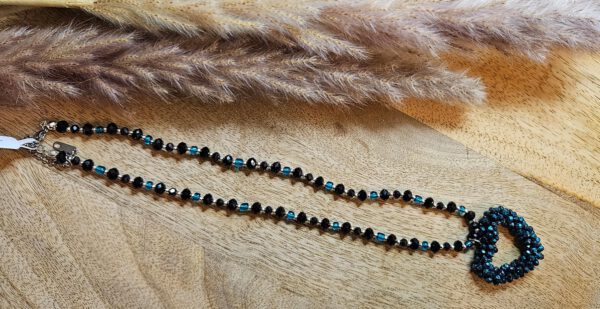 Kette aus Glas und Miyuki Perlen – Bild 2