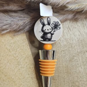 Hase mit Blume