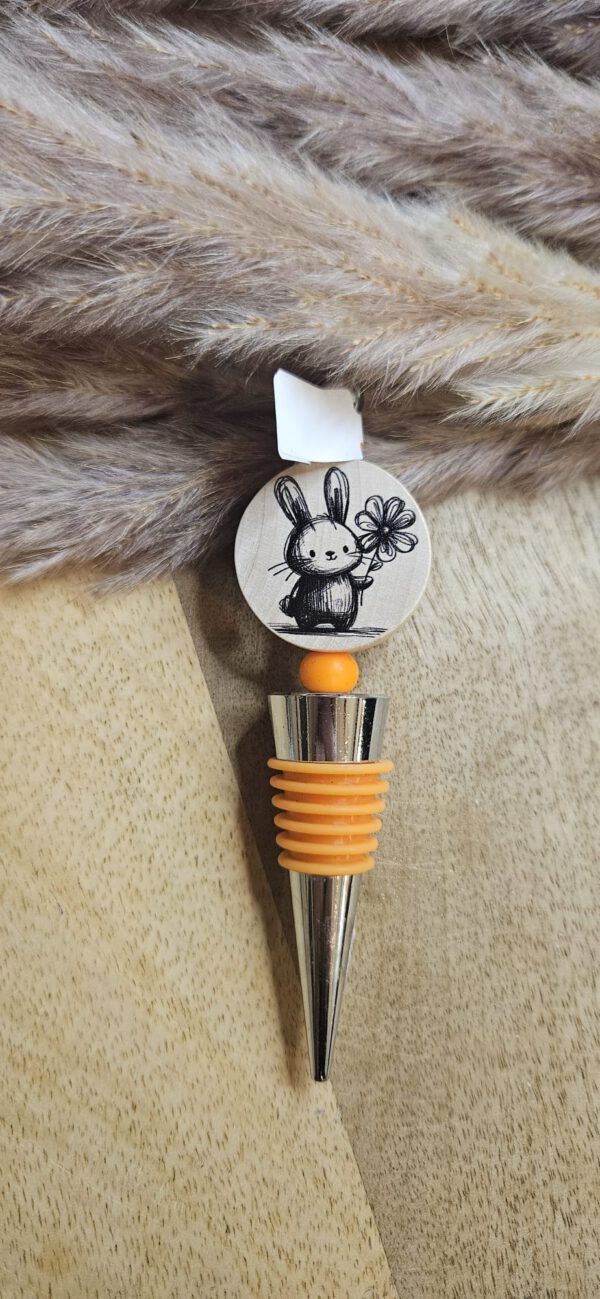 Hase mit Blume