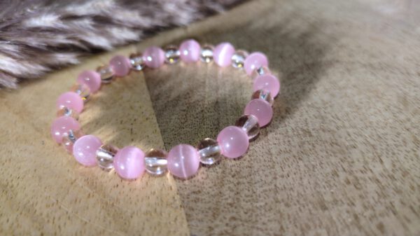 Glasperlen in Rosa