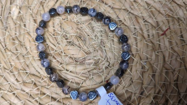 Hämatit Armband Rosen – Bild 2