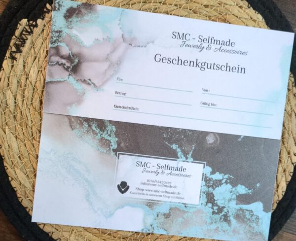 Gutscheine Blau (Hartgutschein)