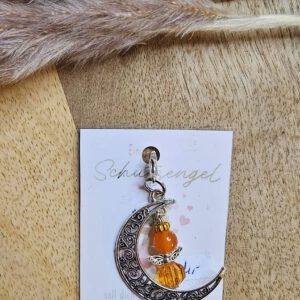 Schutzengel mit Mond orange