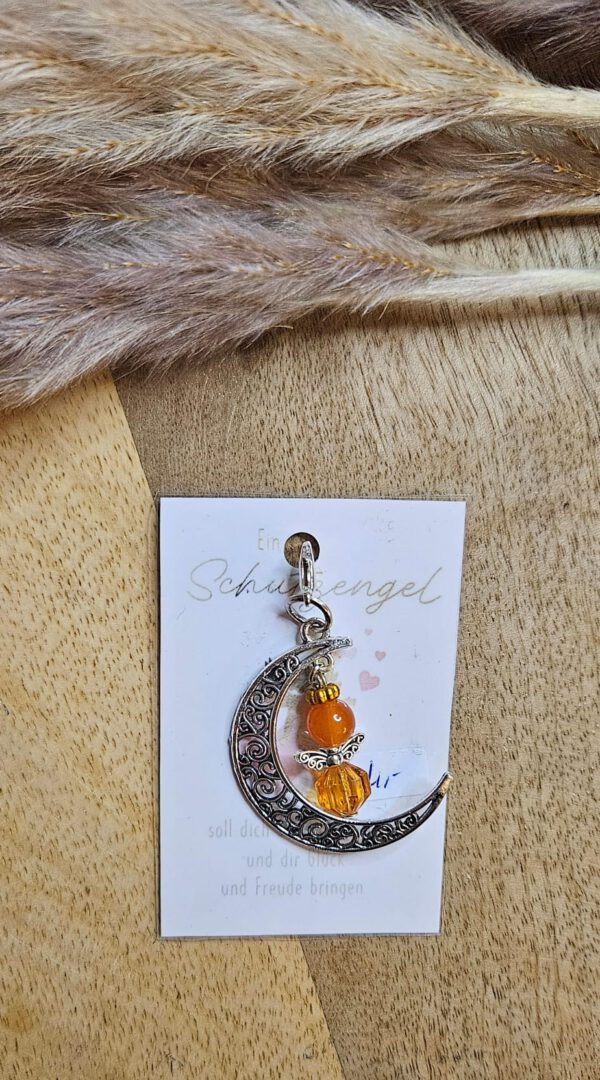 Schutzengel mit Mond orange