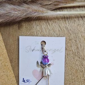 Schutzengel Mädchen lila/blau