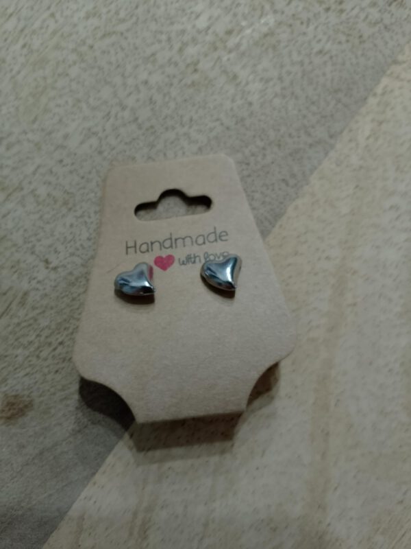 Ohrstecker Herzform silber
