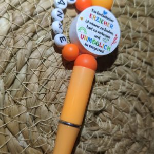 Orangenes DANKESCHÖN an die Erzieher
