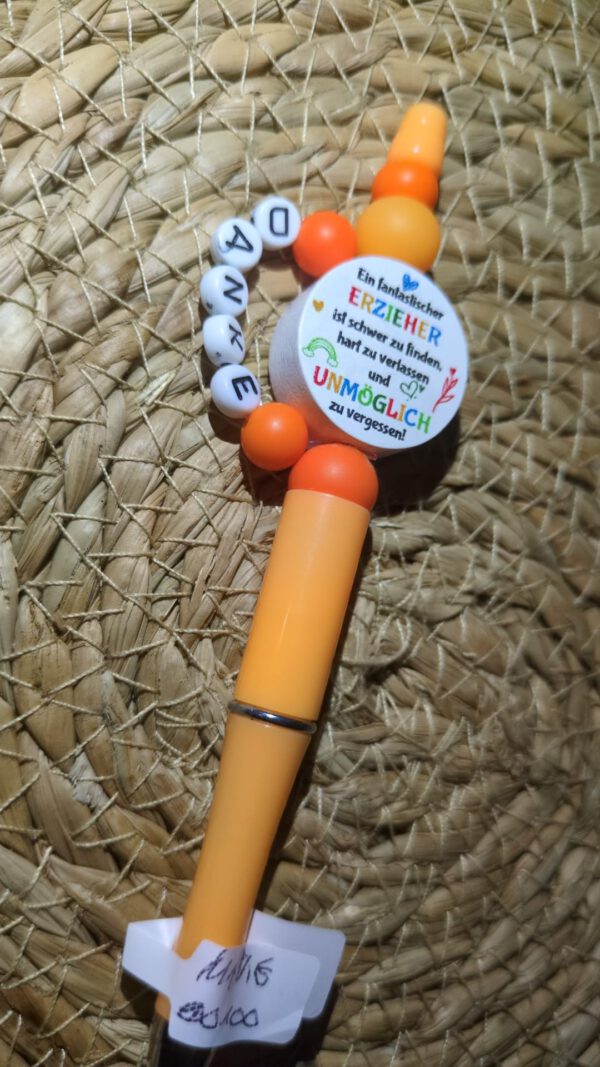 Orangenes DANKESCHÖN an die Erzieher