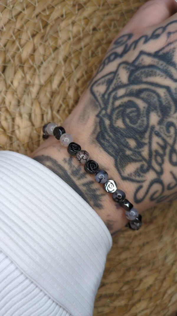 Hämatit Armband Rosen – Bild 4