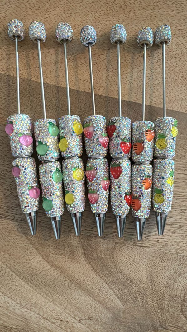 DIY Kugelschreiber mit Fruchtmotiven