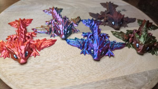 3D Druck Drache KLEIN  (Verschiedene Farben)