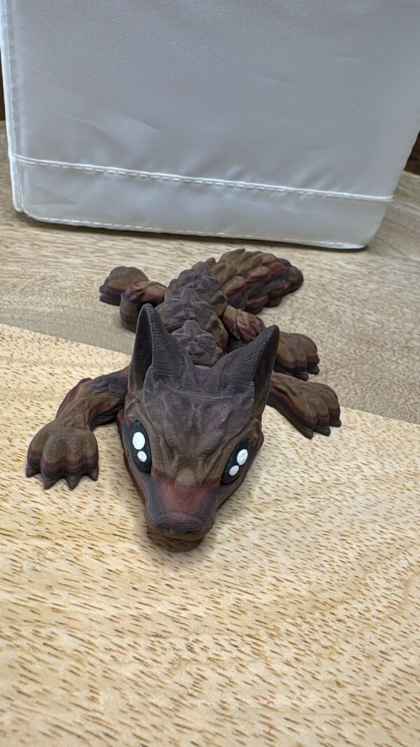 3D Druck Wolf Braun/Schwarz