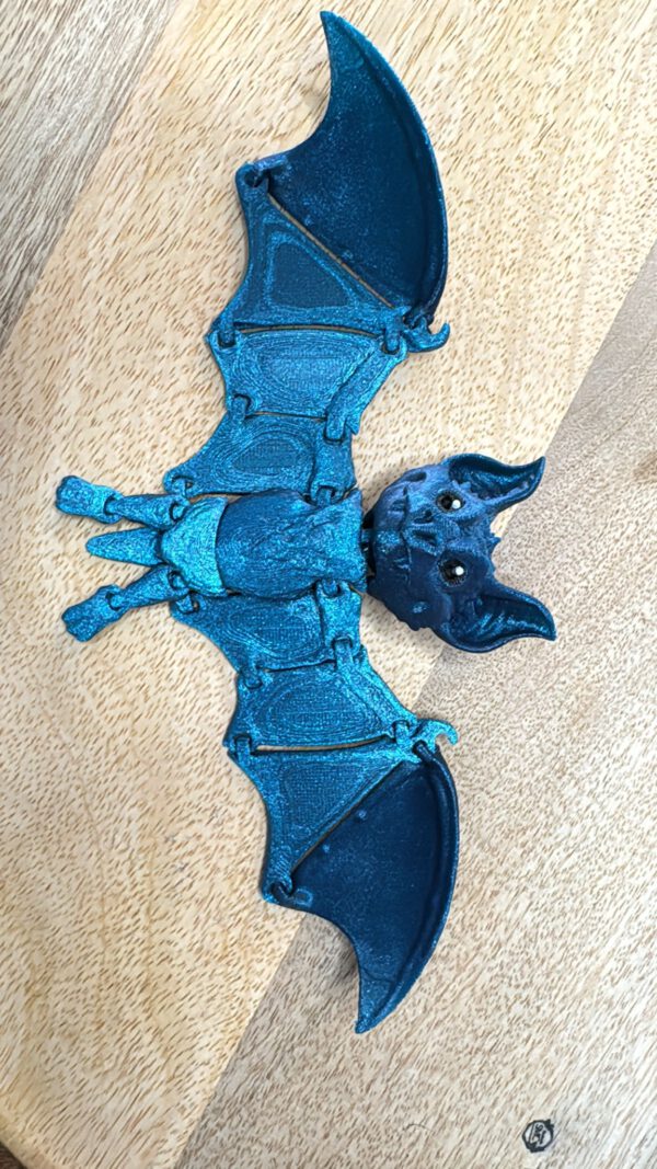 3D Druck Fledermaus Blau