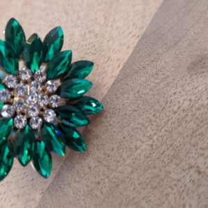 Spezialperle Blume Grün