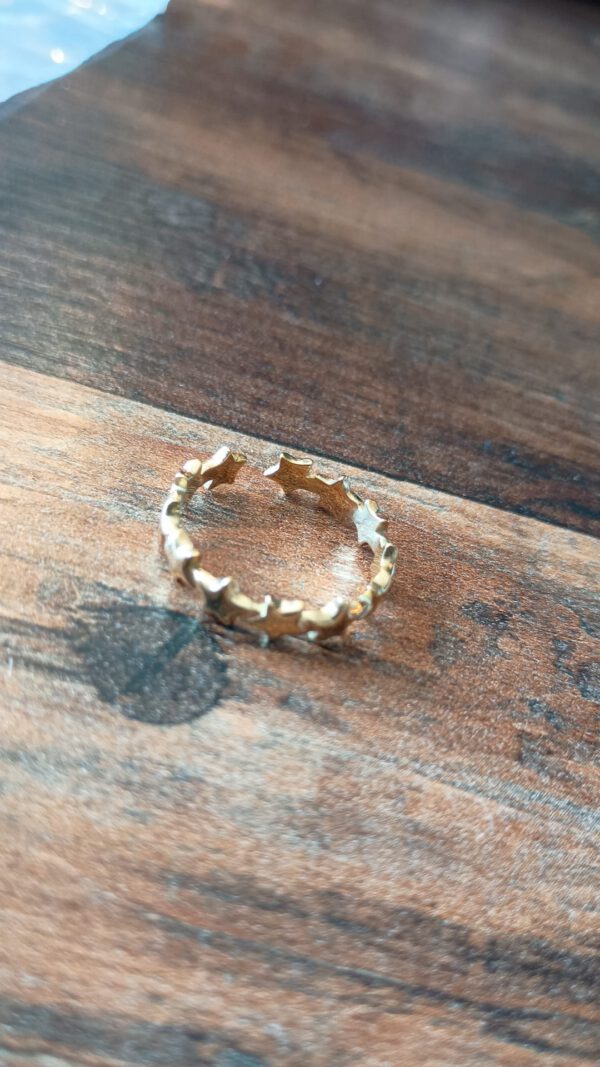 Ring in Gold Sterne