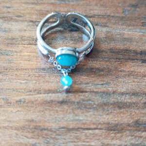 Ring in Silber mit Perlen