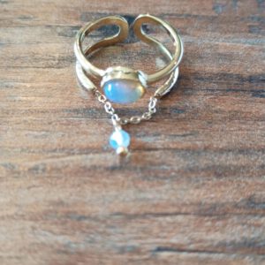 Ring in Gold mit Perlen