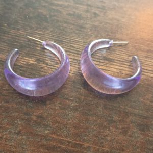 Trendy Ohrringe Stecker in Lila