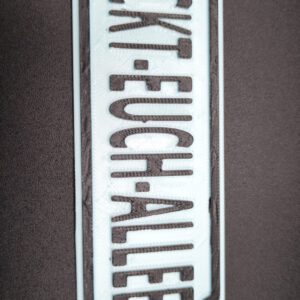 3D Druck Spruch NUMMERNSCHILD