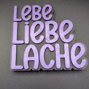 3D Druck Spruch LEBE...