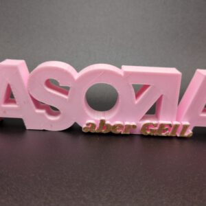 3D Druck Spruch ASOZIAL