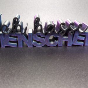 3DDruck Spruch ICH HASSE MENSCHEN