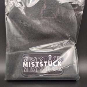 Mütze in grau mit Spruch