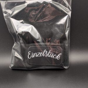 Mütze schwarz mit Spruch