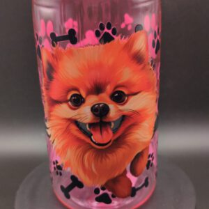 Kunststofftumbler mit Motiv Hund