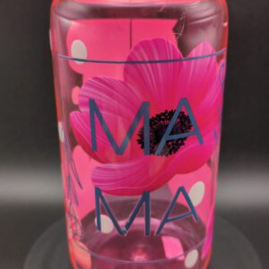 Kunststofftumbler mit Aufschrift